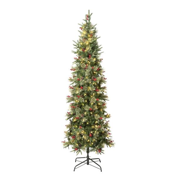 National Tree 7.5ft Feel-Real&#40;R&#41; Virginia Pine Slim Christmas Tree - image 