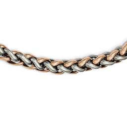 Mens Gentlemen's Classics(tm) Rose IP-Plated Chain Necklace