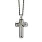 Mens Gentlemen's Classics(tm) Polished & Laser Cut Cross Necklace - image 1