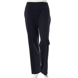 Womens Bistretch Flat Front Elastic Back Pant-Short