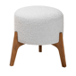 Baxton Studio Elkie Japandi Wood Ottoman Footstool - image 2
