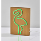 Simplee Adesso Wood Framed Neon Flamingo Table/Wall Lamp - image 6