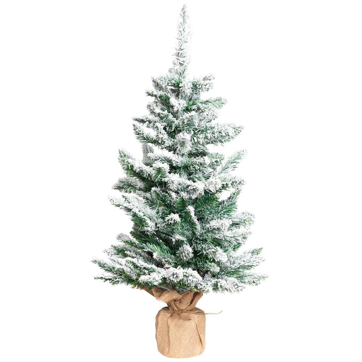 Northlight 3ft. Frosted Pine Christmas Tree in Burlap Base