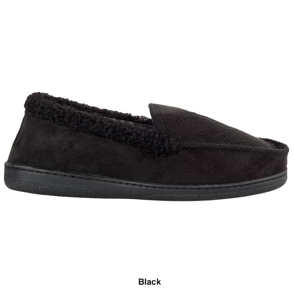 Mens Gold Toe&#174; Microsuede Sherpa Collar Moccasins