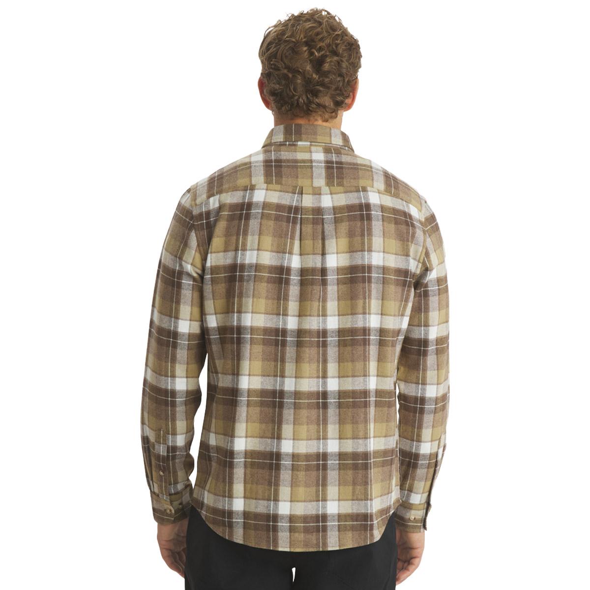Mens LANDS’ END® Campside Flannel Shirt - Cocoa