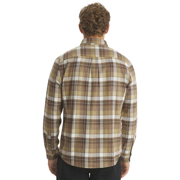 Mens LANDS’ END® Campside Flannel Shirt - Cocoa