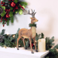 Northlight Standing Glittered Christmas Reindeer with Neck Wreath - image 2