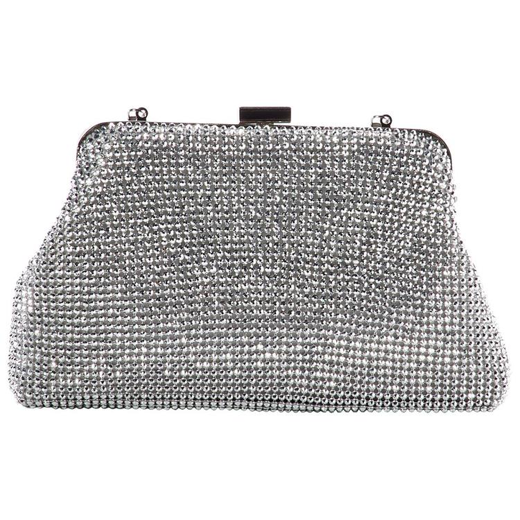 Jessica McClintock Phyllis Diamond Mesh Clutch
