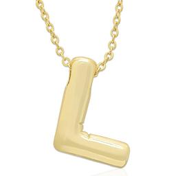 Plain Puff Initial L Pendant