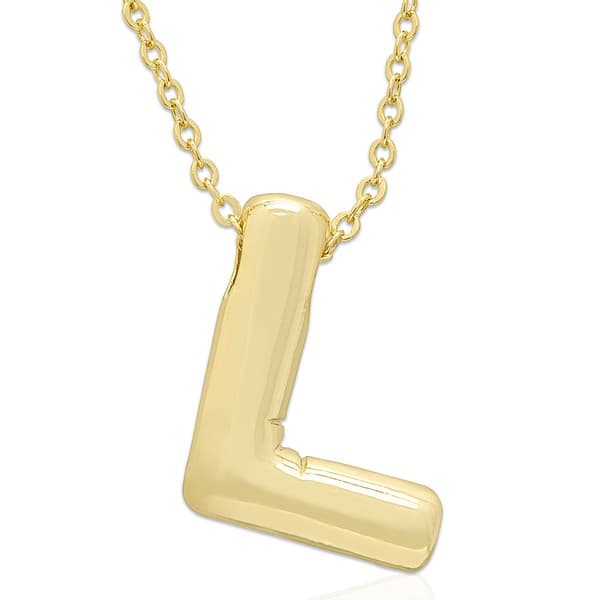 Plain Puff Initial L Pendant - image 