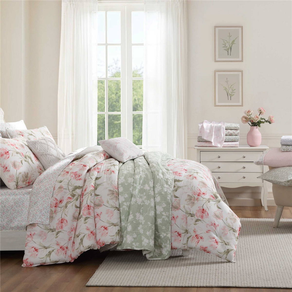 Laura Ashley® Victorian Scroll Percale Sheet Set