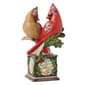 Jim Shore Cardinal Pair on Pedestal - image 1