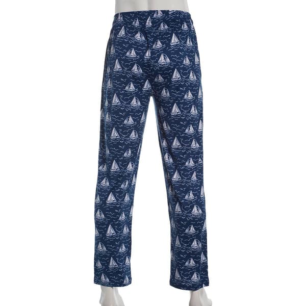 Mens Preswick & Moore® Sailboats Drawstring Pajama Pants