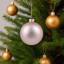 Northlight 6ct. Baby Pink 2-Finish Glass Ball Christmas Ornaments