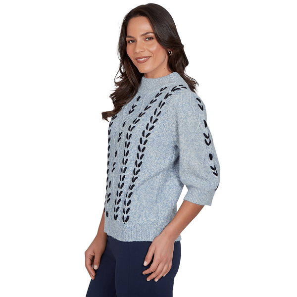 Womens Skye’s the Limit Urban Heirloom Cable Knit Sweater