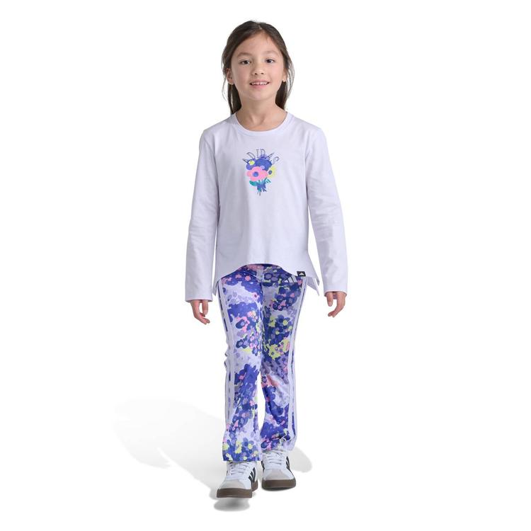 Girls (4-6x) adidas(R) Long Sleeve Tee Print w/ Legging Set