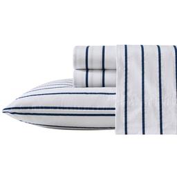 Nautica Brenton Stripe Cotton Percale Sheet Set