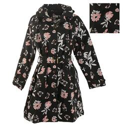 Womens Capelli New York Butterfly Floral Trench Coat