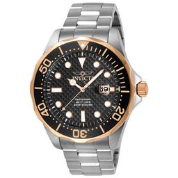 Mens Invicta Pro Diver Black Dial Quartz Watch - 12567
