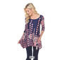 Womens White Mark Rella Tunic with Bell Sleeves - image 6