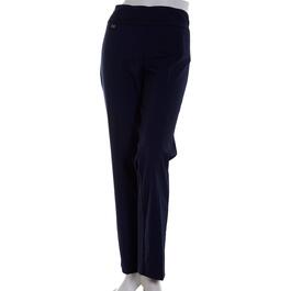 Womens Multiples Solid Knit Wide Leg Pull On Pants