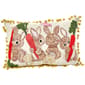 Bunny Carrots Decorative Pillow - 12x18 - image 2