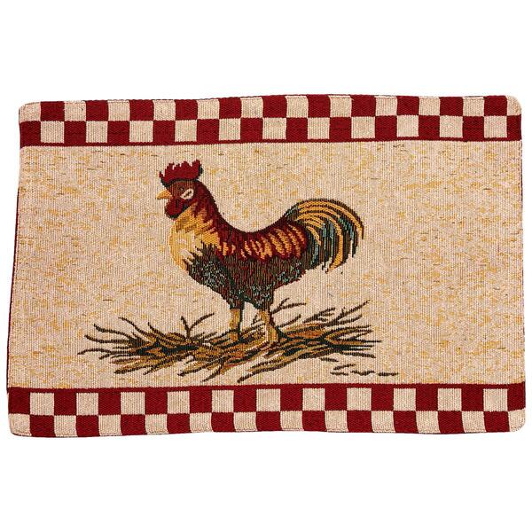 Spring Rooster Tapestry Placemat - image 