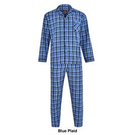 Mens Big & Tall Hanes&#174; Ultimate&#174; Plaid Woven Pajama Set