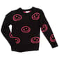 Girls &#40;7-16&#41; Pink Angel&#40;tm&#41; Long Sleeve Smiley Face Sweater - image 1
