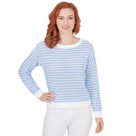 Womens Skye''s The Limit Sky And Sea Long Sleeve Sweater