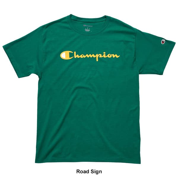 Mens Champion® Short Sleeve Logo Crew Neck Tee