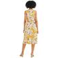 Womens Kasper Sleeveless Floral Sash Tie  A-Line Dress - image 4