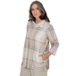 Petite Alfred Dunner Sunset Ridge Shimmer Plaid Sweater - image 3