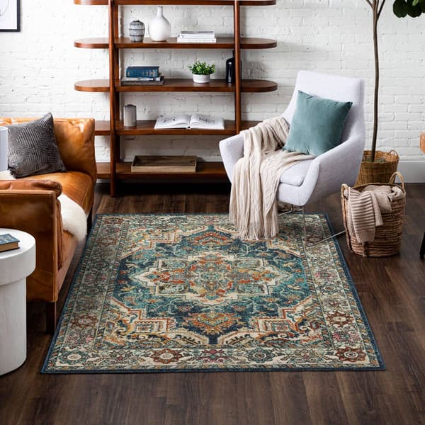 Mohawk Home Dellen Blue Large Area Rug
