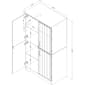 South Shore Farnel 4-Door Armoire - image 4