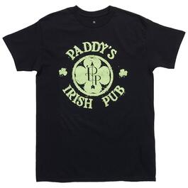 Young Mens Short Sleeve Paddy's Irish Pub Graphic Tee