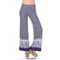 Womens White Mark Border Print Palazzo Pants - image 7