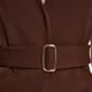 Womens Halston Solid V Neck Belted Vest - image 4