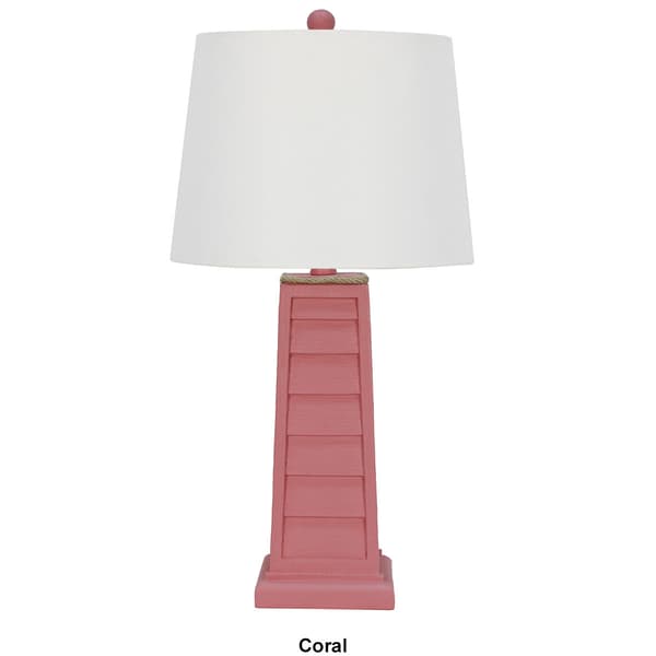 Resin Table Shutter Lamp