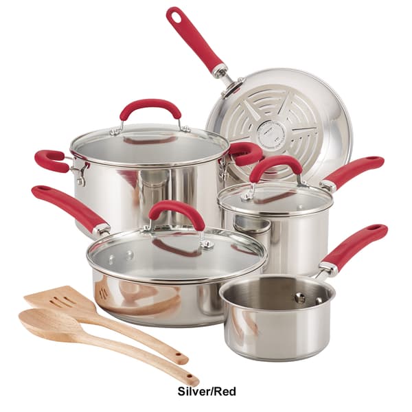 Rachael Ray Stainless Steel 10pc. Cookware Set