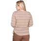 Womens Alfred Dunner Spice Market Splice Stripe Ruched Blouse - image 2