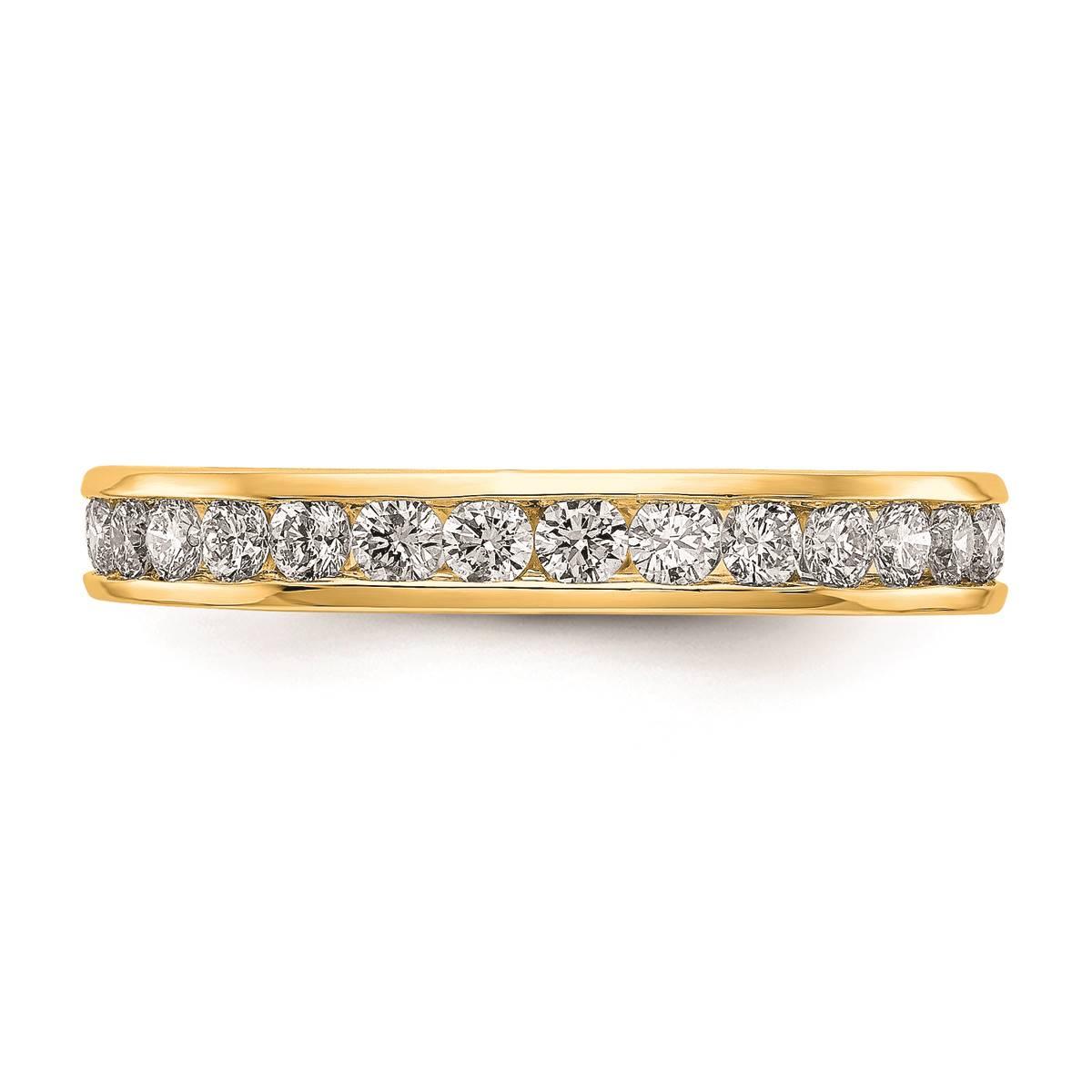 Pure Fire 14kt. Yellow Gold Lab Grown 1ctw. Eternity Band