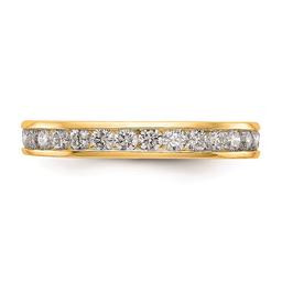 Pure Fire 14kt. Yellow Gold Lab Grown 1ctw. Eternity Band