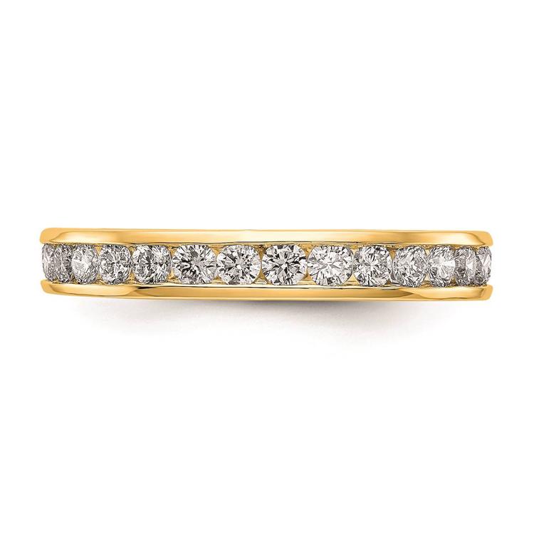Pure Fire 14kt. Yellow Gold Lab Grown 1ctw. Eternity Band