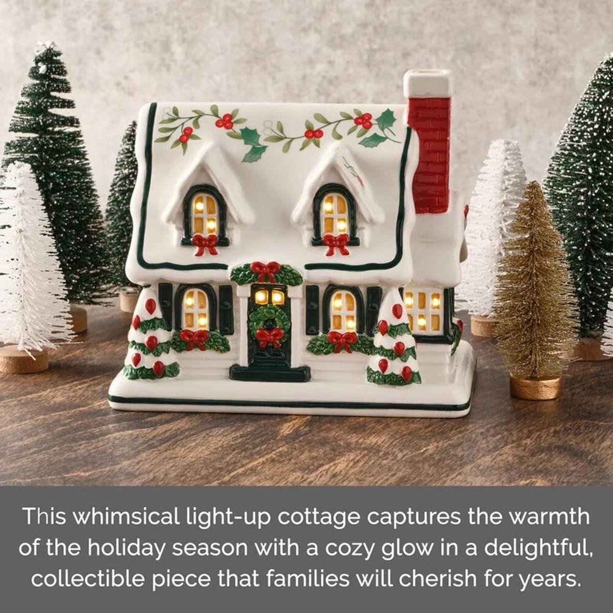 Pfaltzgraff® Winterberry Village House with LED Light
