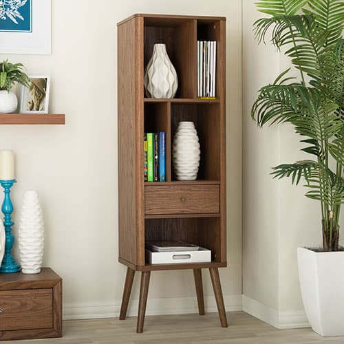 Baxton Studio Ellingham Mid-Century Storage Cabinet Bookcase - image 