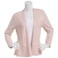 Womens 89th & Madison Pointelle Mix Stitch Peplum Cardigan - image 1