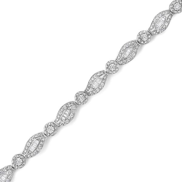 Haus of Brilliance Sterling Silver Double Leaf Bracelet - image 
