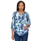 Womens Alfred Dunner Classics Mini Stained Glass Blouse - image 1