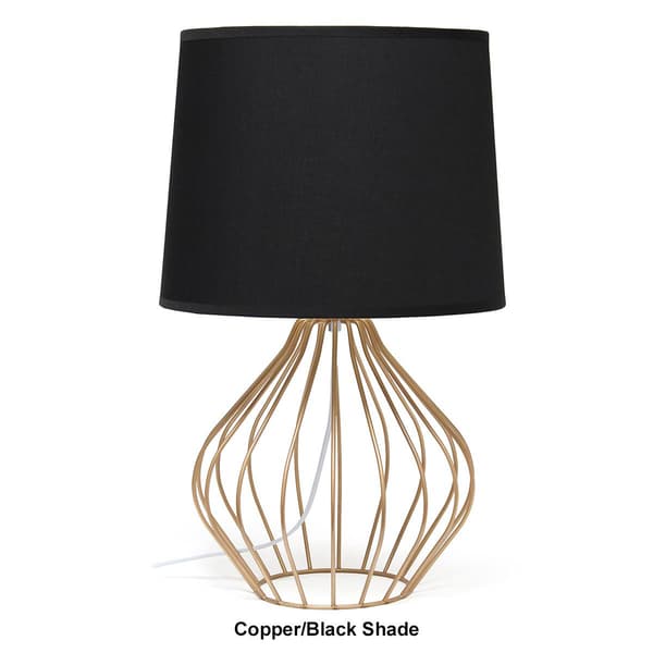 Simple Designs Geometrically Wired Table Lamp